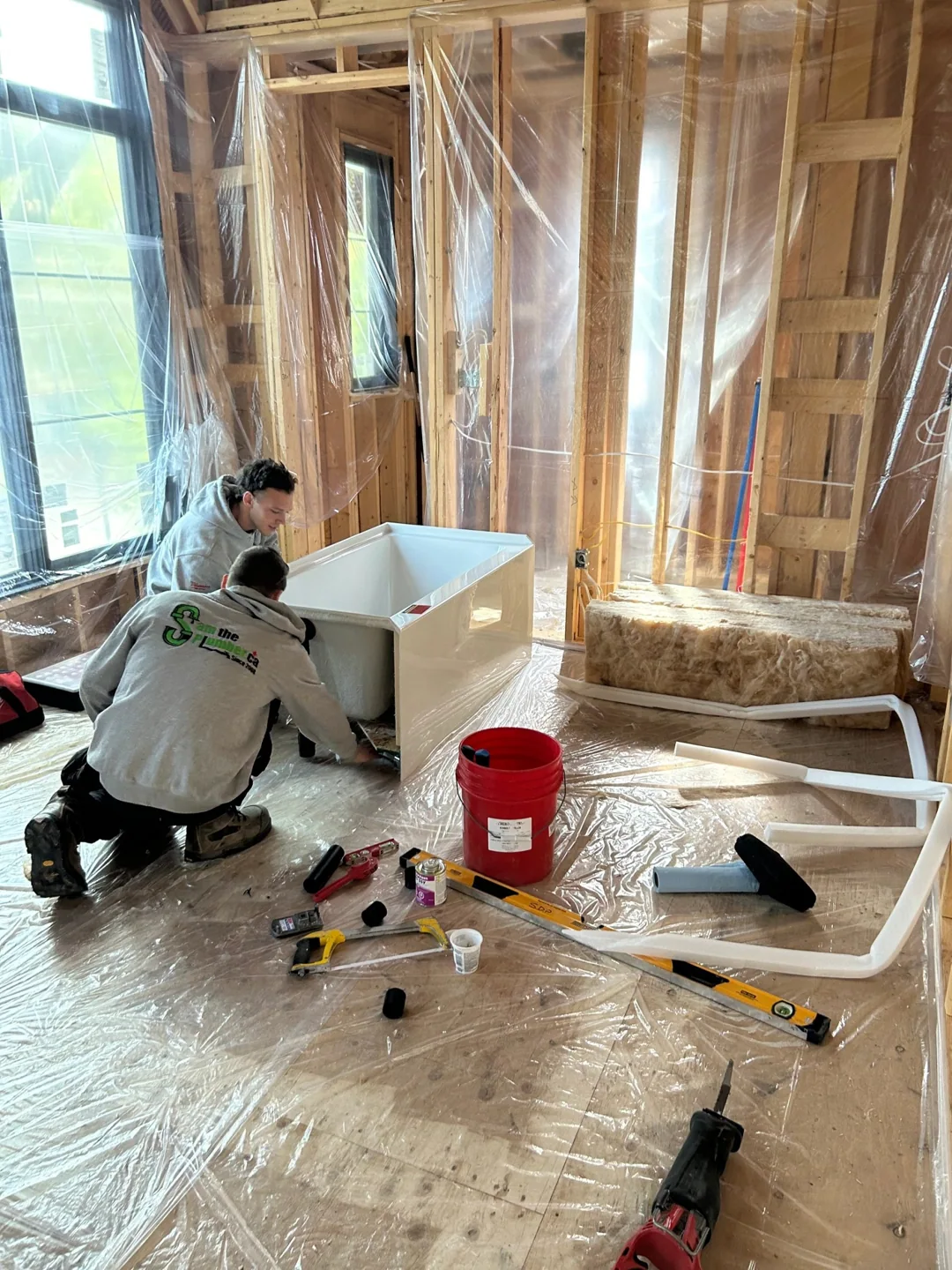 Rough-in plumbing — photo 38